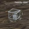 Square High Transparent Plastic Box Betta Breeding Box Mini Candy Packaging Box