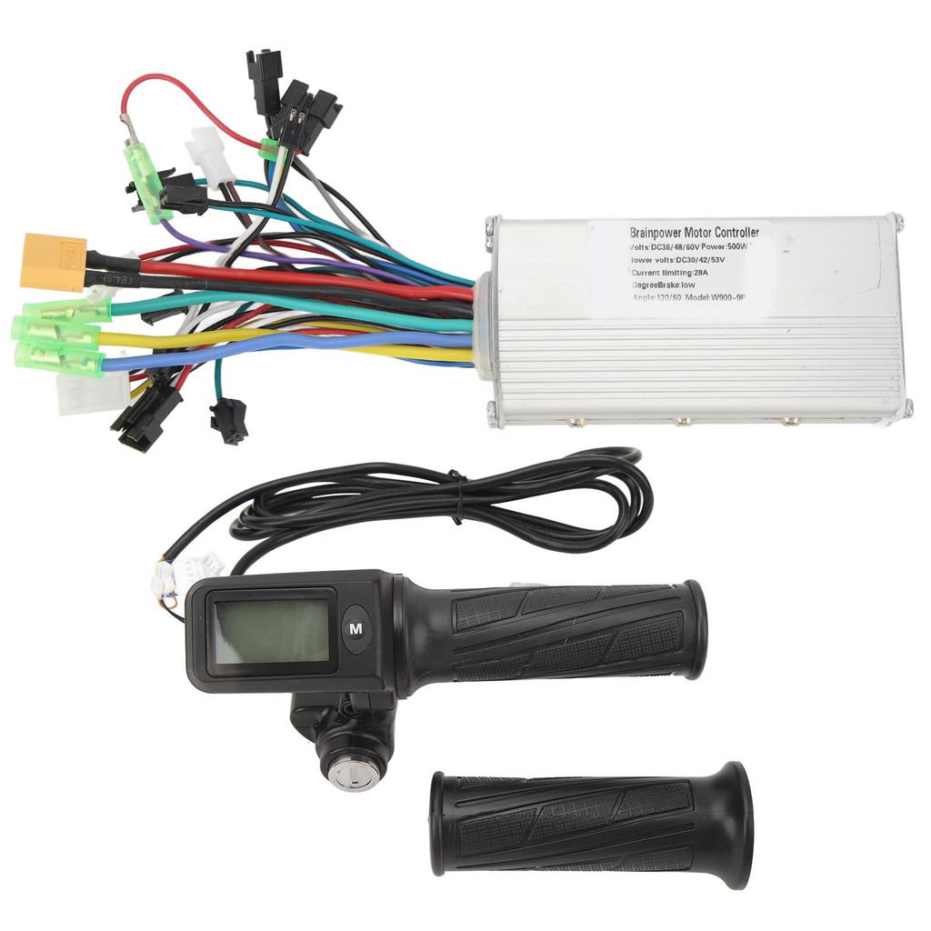 Комплект контроллера для электровелосипеда 36 В 48 В 500 Вт 28 А Синусоидальный 3 режима Бесколлекторный контроллер Панель 805 Ручка газа с поворотной ручкой Велосипед