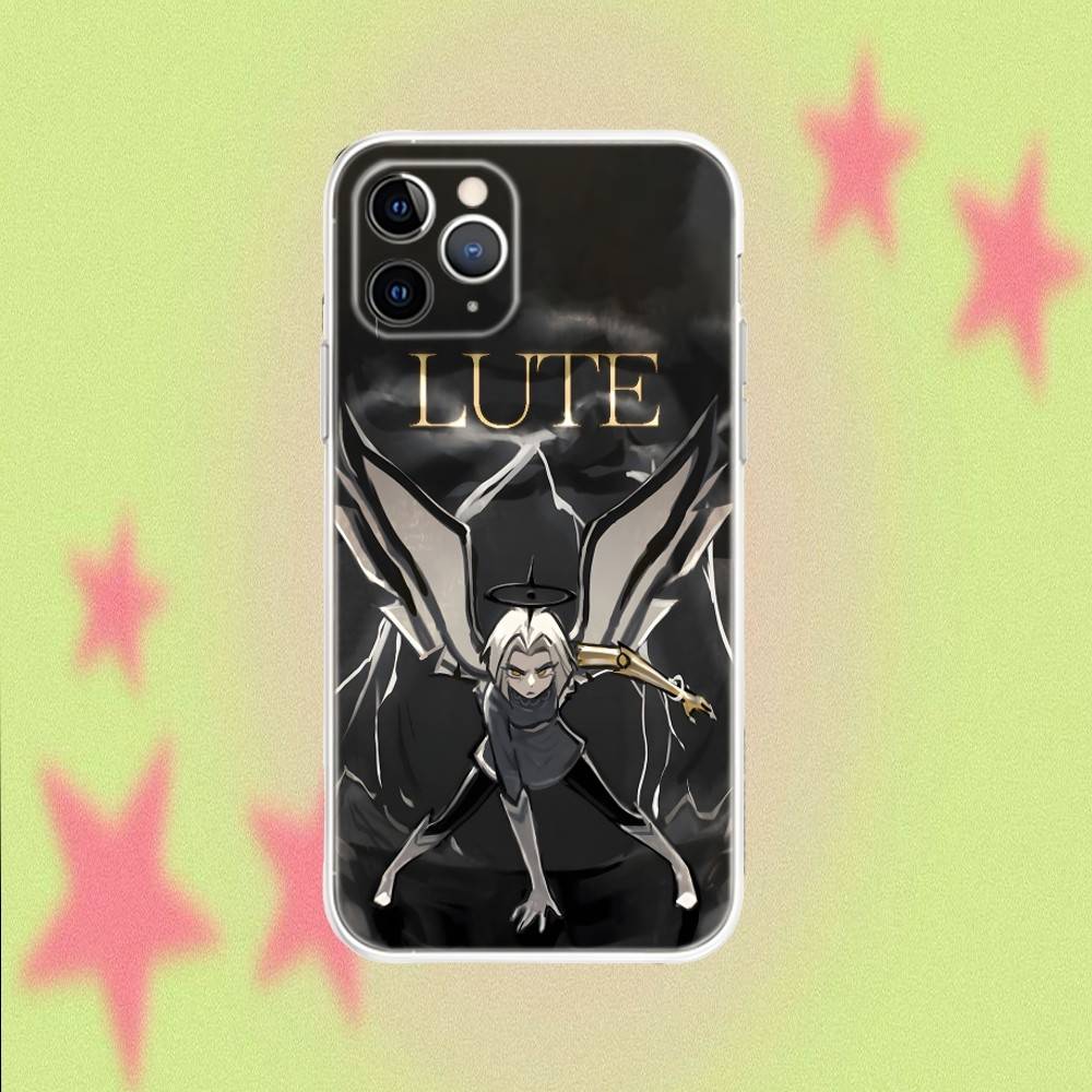 Lute H-HazbinS  Transparent Clear Soft Phone Case For iPhone 17,16,15,14,13,12,11,Air,X,XR,Pro,Max,Plus Cover
