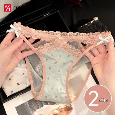 FitonTon Женские сексуальные трусики-слипы с высоким вырезом из кружевной сетки