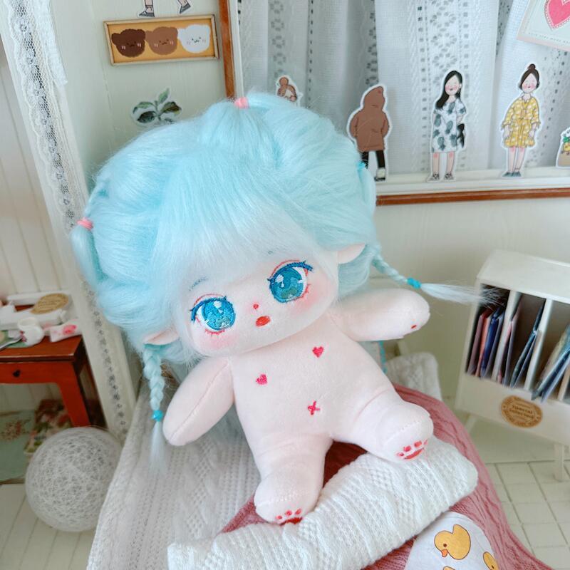 20 см хлопковая кукла с синими волосами Baby Friends Idol Star Dolls милые мягкие плюшевые игрушки куклы плюшевые игрушки фанаты коллекция подарков