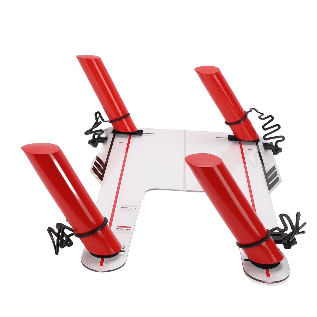 Club Swing Trainer Aiming Hitting Trainer Swing Training Mirror 4 Red Hook and Loop Fastener Directional Rods Acrylic