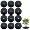 12 Pcs Degradable Tree Mulch Ring Round Anti-Grass Protector Mat Non-Woven Fabric Cover Reusable