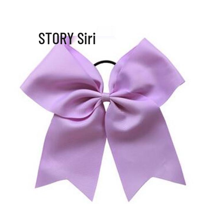 8-Inch Pigtail Bow Ribbon Hair Tie for Girls