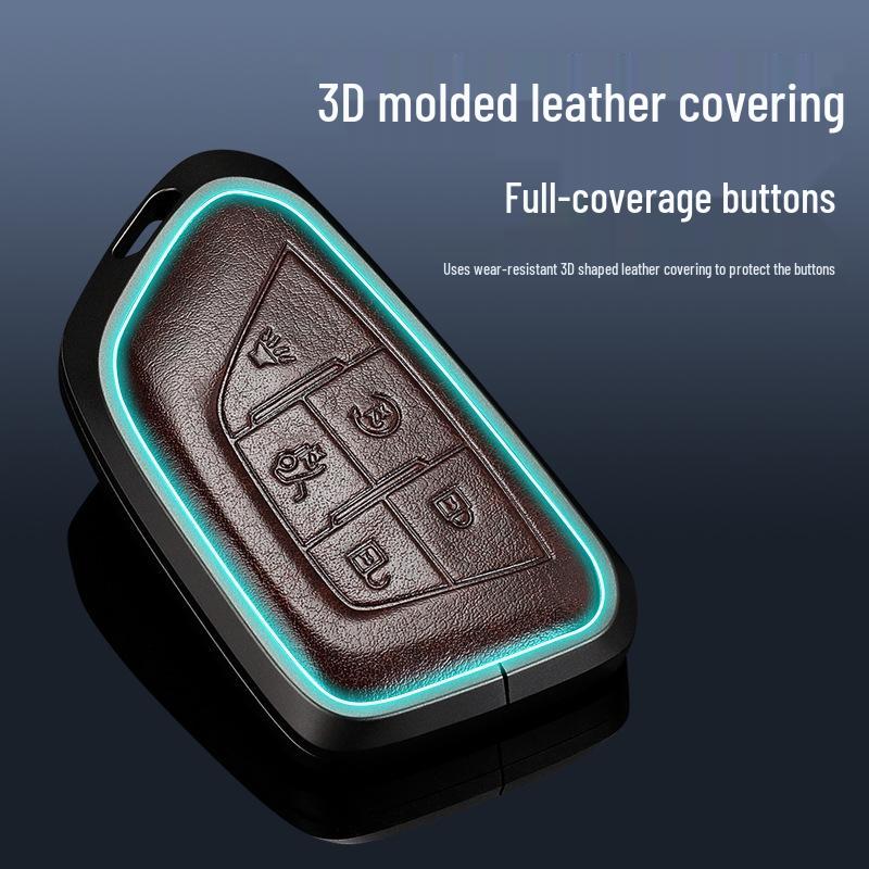 Защитный чехол для ключа Cadillac: Подходит для XT4, XT5, XT6, CT4, CT5 - Оригинальный чехол для ключа автомобиля с пряжкой.