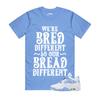 4 Незабудка Белый Алюминий Синий Оттенок Carolina Футболка Сочетается с BREAD