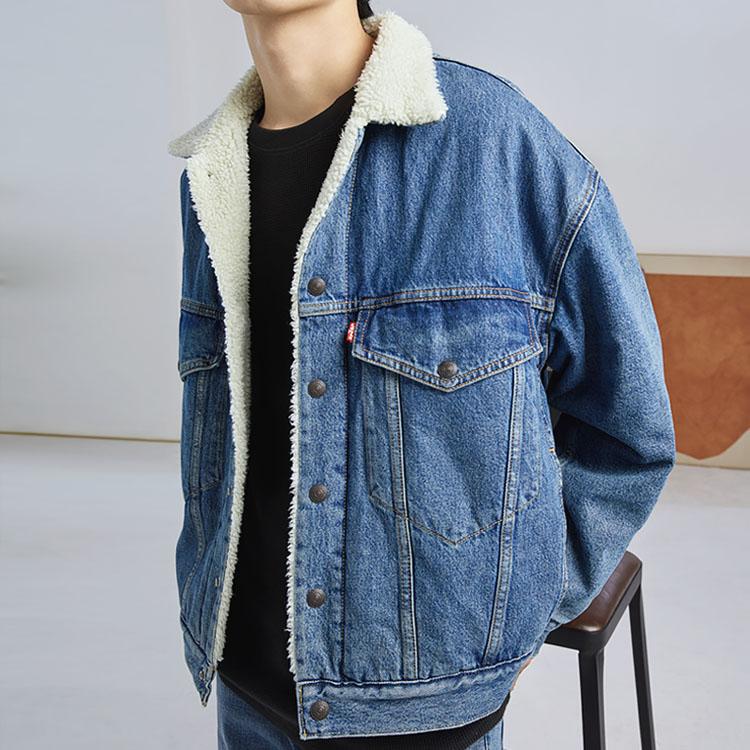 Levis Single Button Casual Long Sleeve Denim Jacket Unisex Jackets 28814-0001
