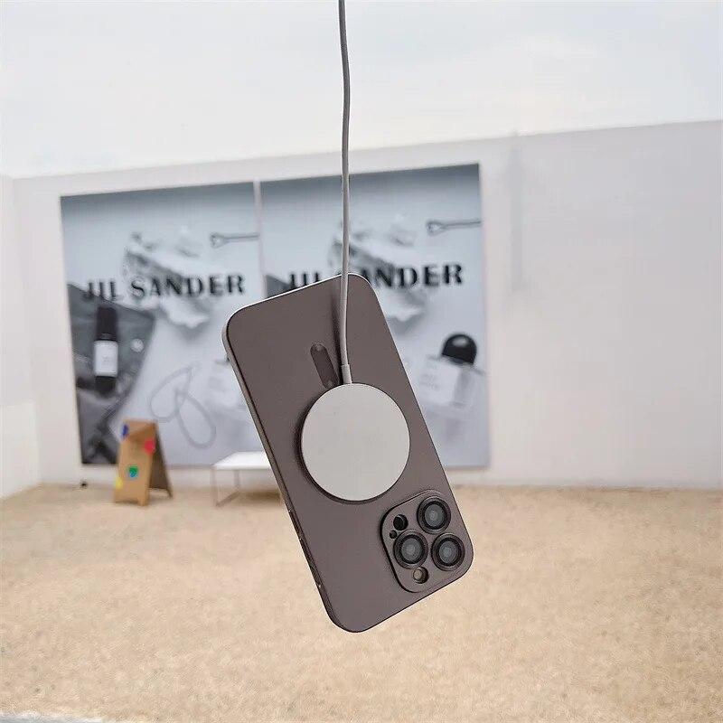 Модный продвинутый магнитный чехол Magsafe с беспроводной зарядкой для IPhone 14 11 13 12 Pro Max 14 Plus, стеклянный защитный чехол для объектива