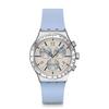 Swatch NEW IRONY CHRONO BLUESHIFT GLOW Синие наручные часы, YVS536, Унисекс, Взрослый,