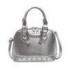 Niche Design Handbag Bag Women's Rivet Decoration Shell Bag Pu Commuter Shoulder Crossbody Bags