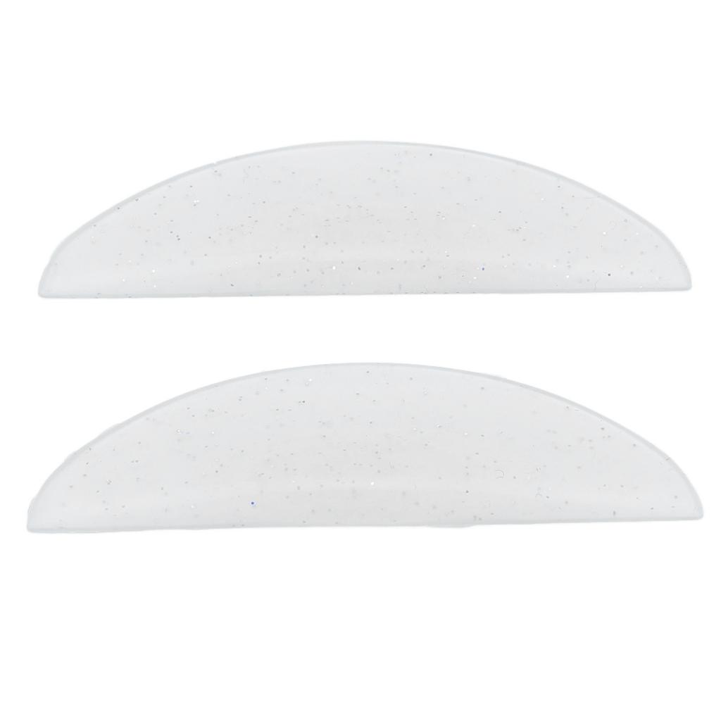 1 Pair Silicone Eyelash Perming Curler Pads Sparkle Clear White Reusable Soft Lash Lift Rods with