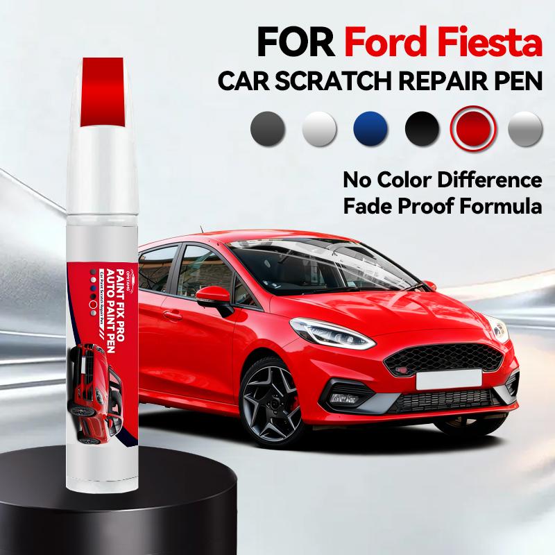 Для Ford Fiesta Автомобильный ремонтный маркер краски Подкраска Удаление царапин Сделай сам Автоаксессуары Черный Коричневый AK5C Белый Серебристый FDR22V Желтый