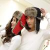 Ushanka-Style Hat Oxford Cloth Winter Earflap Hat Waterproof Fabric Hat Ear-Flapped Winter Hat