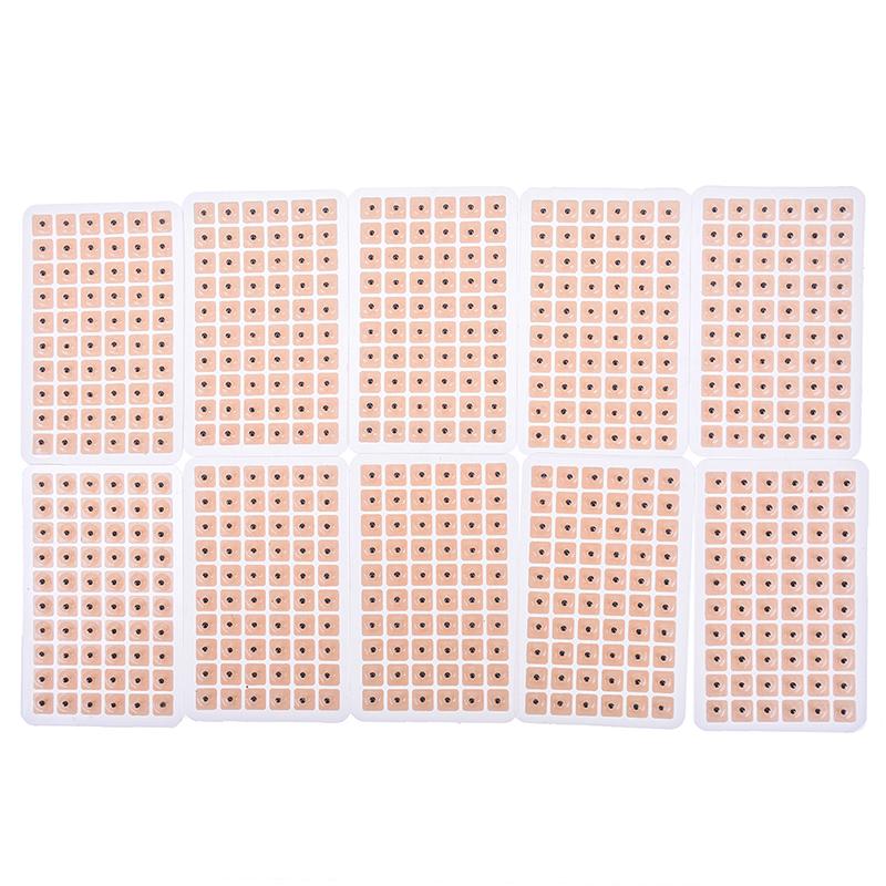 600Pcs Ear Press Seeds Acupuncture Disposable Vaccaria Plaster Bean Massage