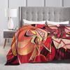 Cartoon Hazbins Hotels Lucifer Blankets Flannel All Season   Multifunction Lightweight Throw Blanket for Bed Office Rug Piece
