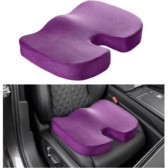Memory Foam Seat Chair Cushion, Comfortable Auto Cushions for Long Periods of Sitting, Pregnancy Car Seat Cushion for Back, Coccyx & Sacrum Pain