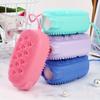 1pc Double-Sided Silicone Bath Brush For Deep Exfoliation And Thorough Skin Cleansing - Delivers A Soft And Gentle Massage