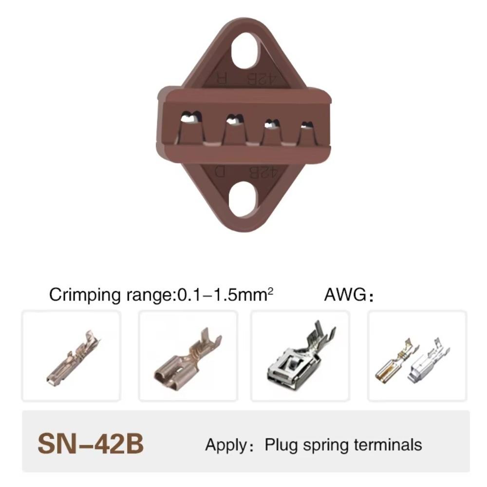 Alloy SN Crimping Pliers Jaw Width 4mm Crimping Terminals Jaw Slot New Terminal Tools