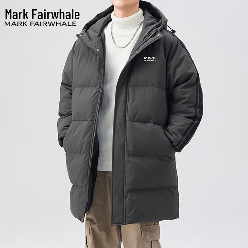 Mark Fairwhale Men's Mid-length Hooded Puffer Jacket