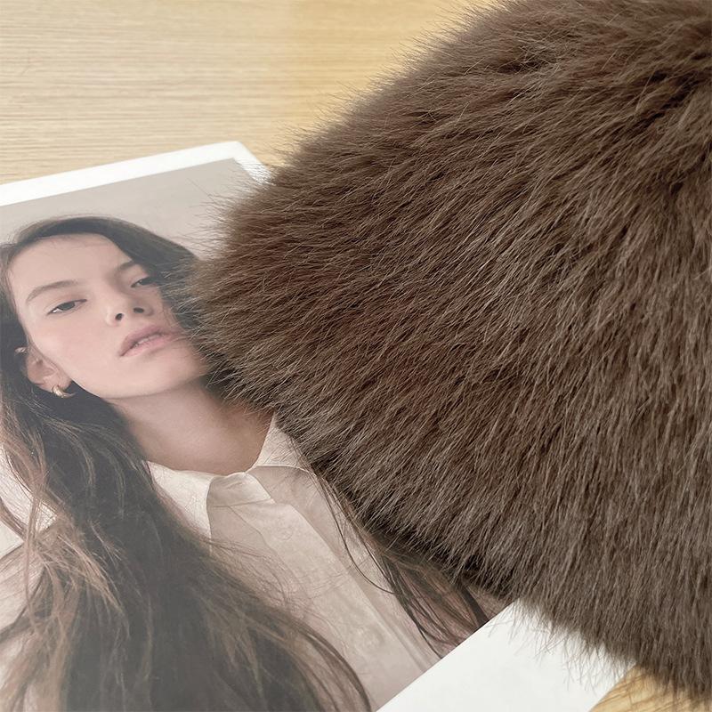 Теплая шапка из искусственного меха для женщин, осень-зима, японская толстая меховая шапка-ушанка, защищающая уши
