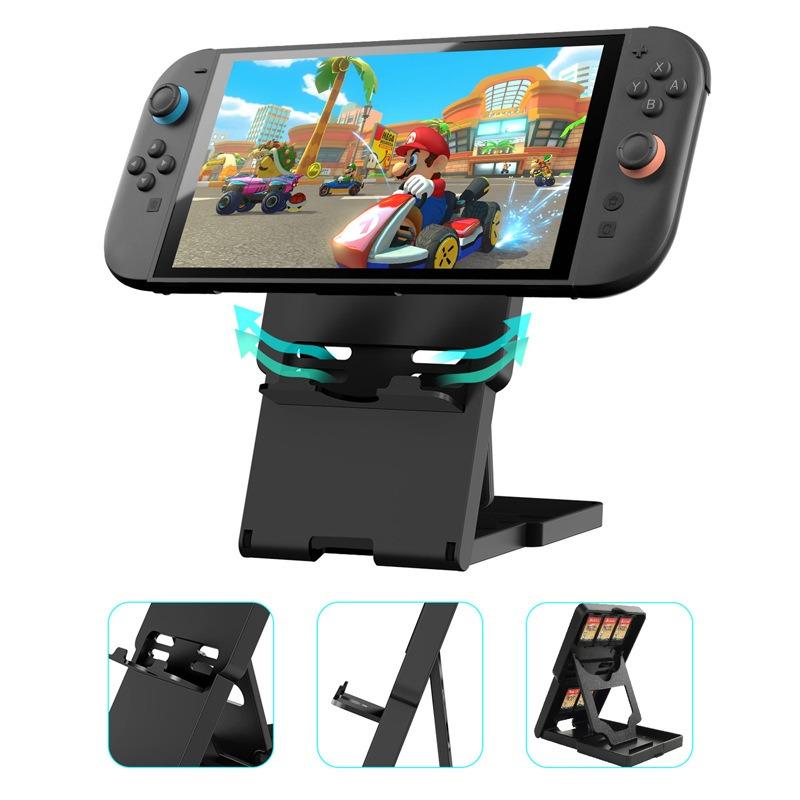 Регулируемая подставка для игровой консоли Nintendo Switch Lite/OLED, складной держатель-подставка для мобильного телефона на стол, основание