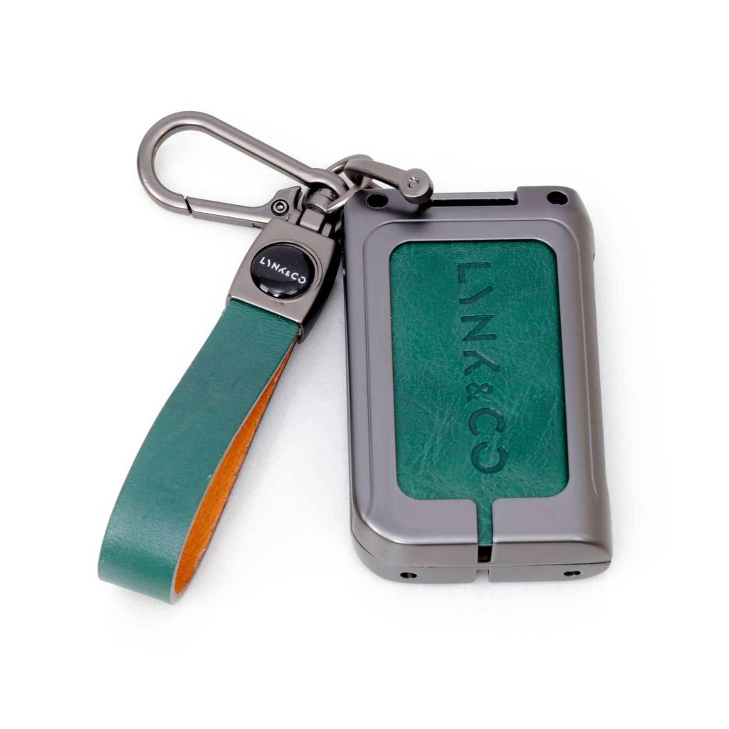 Новый чехол для ключей из натуральной кожи и сплава для моделей Lynk & Co 01, 03, 05, 06