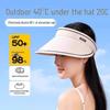 Women's Foldable Sun Hat with UV Protection and Open Top