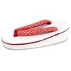 Sandals for Age Hikita Girls [KYOETSU] Shichigosan, 7, Pattern, 21.0cm, (white)