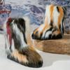 Fashion Plush Long Boots Women's  Winter New European American Fashion Wild Man Plush Comfortable Snow Boots Outdoor Casual Shoes