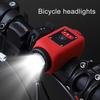 Велосипедный фонарь высокой яркости, USB-зарядка, водонепроницаемый, светодиодный, с сенсорным экраном, передний свет для горного велосипеда, фара, сигнал для велопрогулок на открытом воздухе