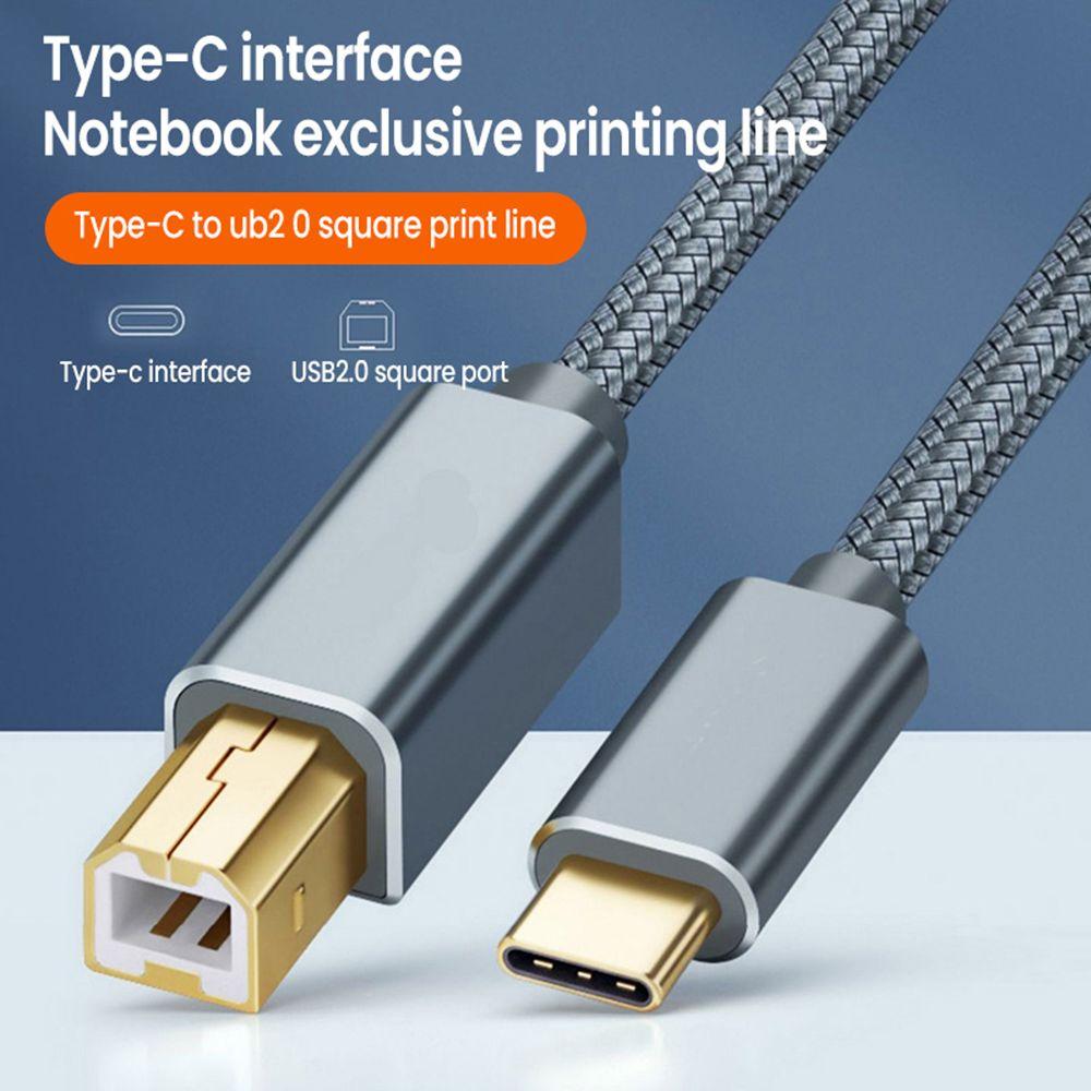 Gold-plated Plug Scanner Laptop USB Type-C To USB B 2.0 High Speed Printer Printer Cable