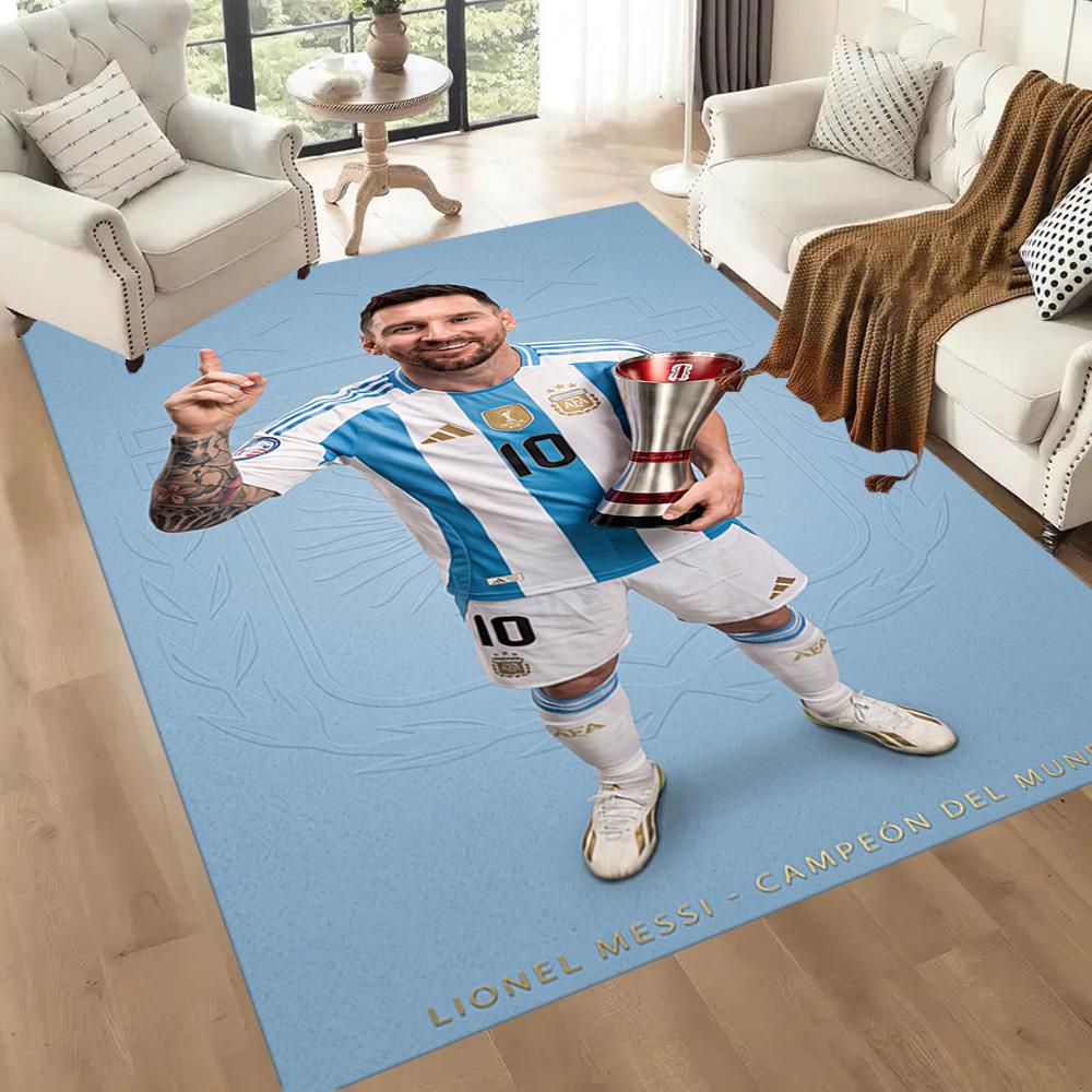 Messi 158 Area Rug Perfect for Game Room Study room Outdoor Living Rooms Anti-slip Rug Decorate Offices Perfect Gift for Women/Men