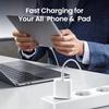 20 Вт PD USB-C быстрое зарядное устройство для iPhone 11 12 13 14 15 16 Pro Max XR XS Samsung EU Plug быстрое зарядное устройство с розничной коробкой
