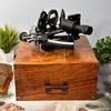 Working Sextant,  Maritime Navigational Instrument With Wooden Box, Astrolabe Ships Instrument, Navigational