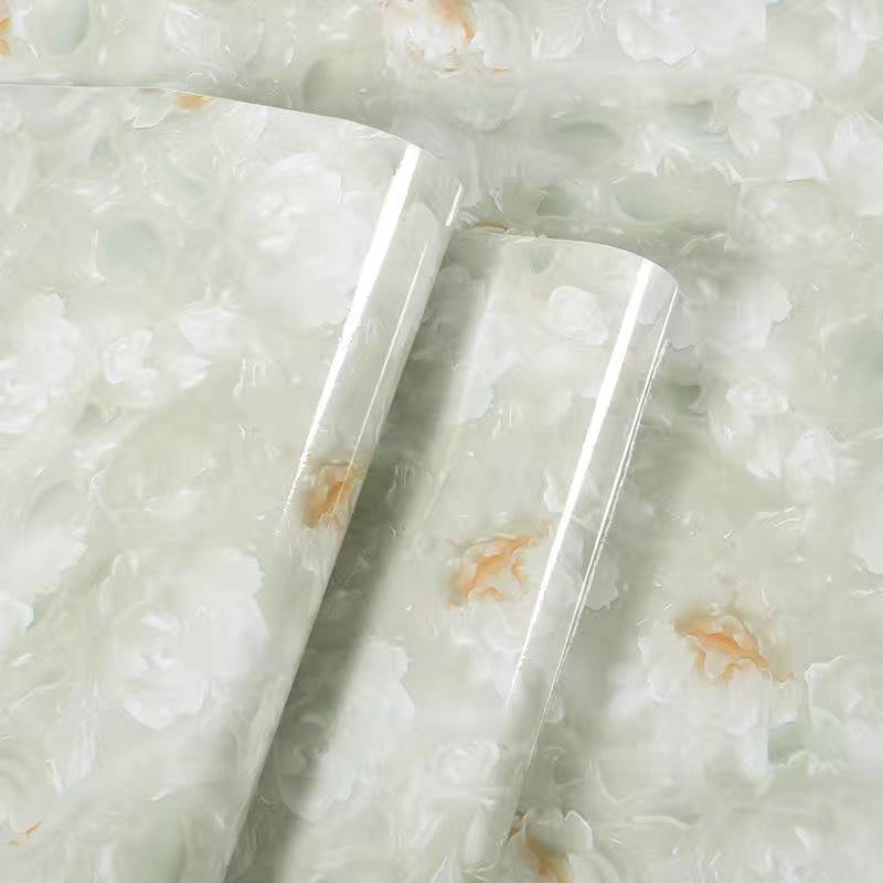 45x300 см глянцевая мраморная бумага гранитно-серая/белая рулонная кухонная столешница