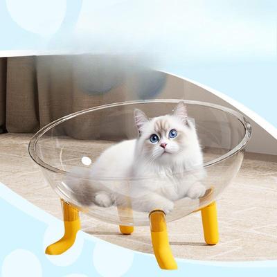 Космическая капсула Большая кошачья кровать Летняя Всесезонная Высокопрозрачная Вращающаяся кошачья игрушка Товары для питомцев