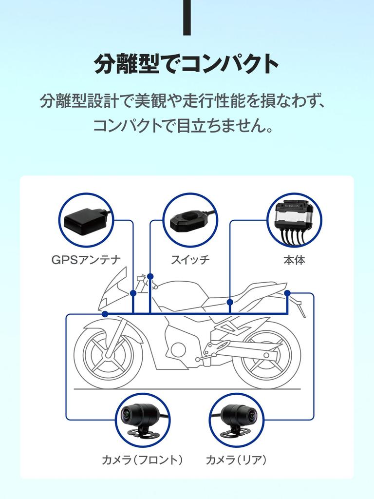 MITSUBA Motorcycle Dash Full HD 2 Front and Rear Dual Flagship Compact 2nd (Mitsuba Sankowa) Cam, Megapixel, Cameras, Model, Body, Series, EDR-22G