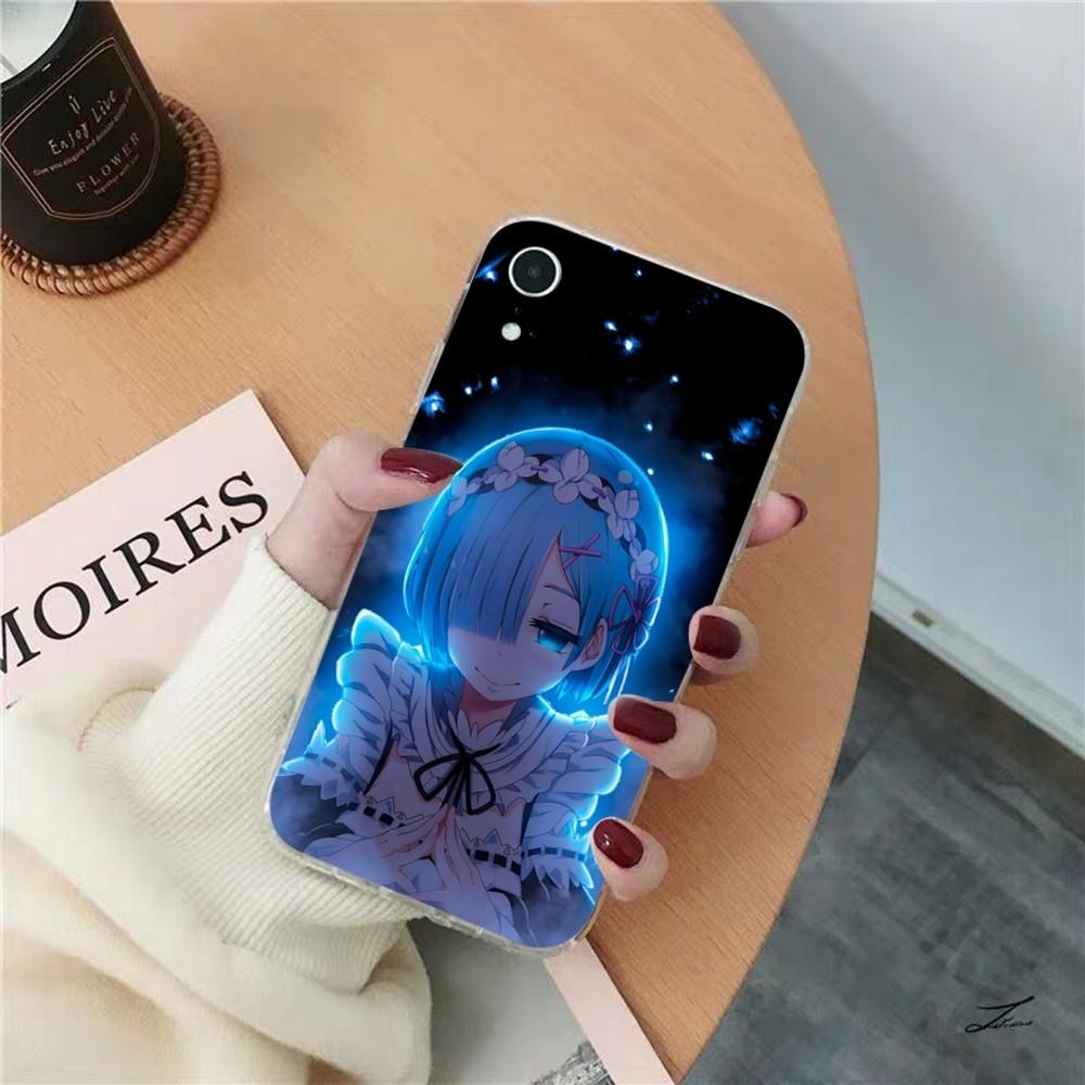 Чехол для телефона ReZERO Рам Рем для iPhone 15 8 7 6 6S Plus X SE 2020 XR XS 14 11 12 13 Mini Pro Max
