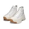New MLB Chunky High Anti Slip Wear Resistant High Top Canvas Shoes Unisex White 32SHU1111-50I
