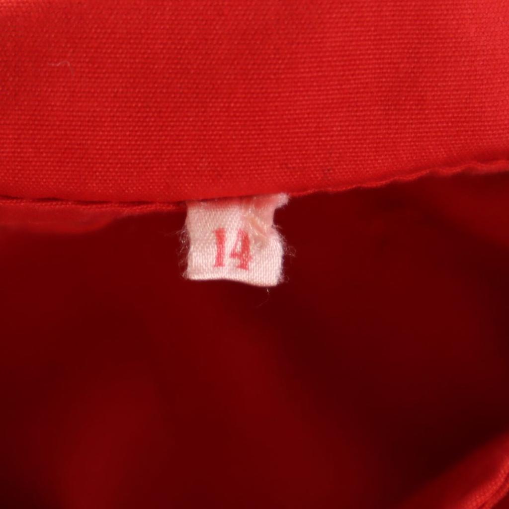 ЕВРО РАБОЧАЯ 70-х 80-х годов Винтажная Сноубордическая Парка Куртка на половину пуговиц 14 Красный пуловер Мужская Б/У