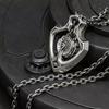 Mechanical Rotatable Gear Pendant Necklace, Retro Punk Gear Necklace