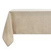 LUOLUO Rectangular Waterproof Faux Linen Table Cover for Kitchen, Cafe, Garden, Oatmeal, 145x300cm