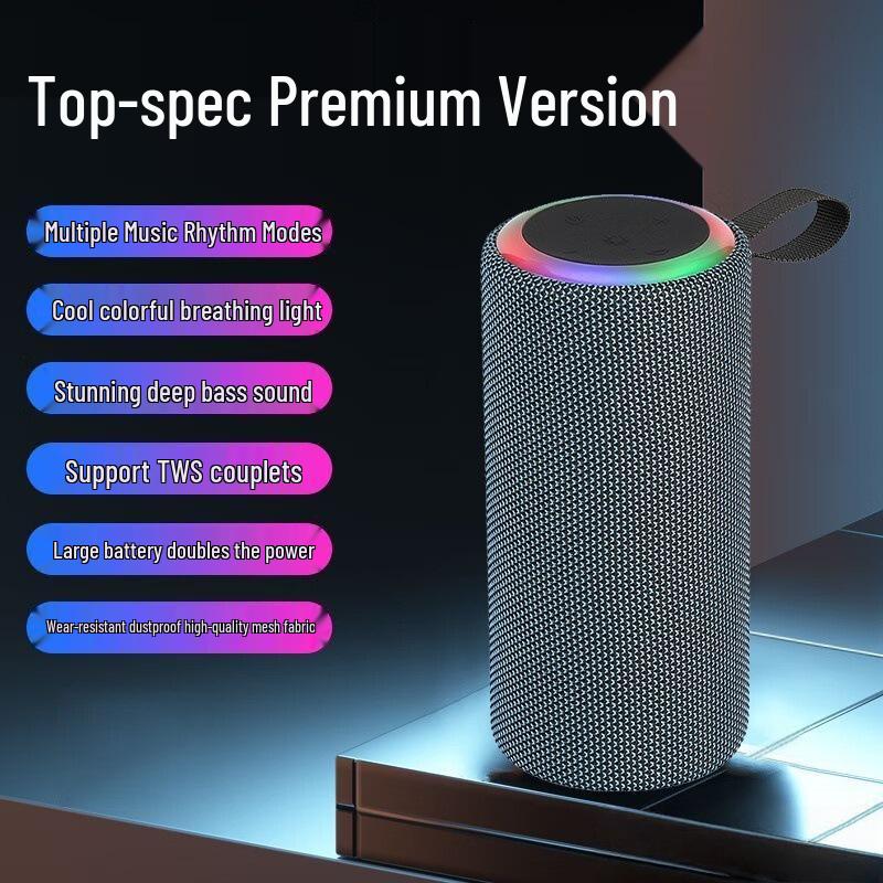 Беспроводная Bluetooth-колонка W17 - Высокая громкость, Превосходный звук, Мощный бас, Портативная для дома или автомобиля