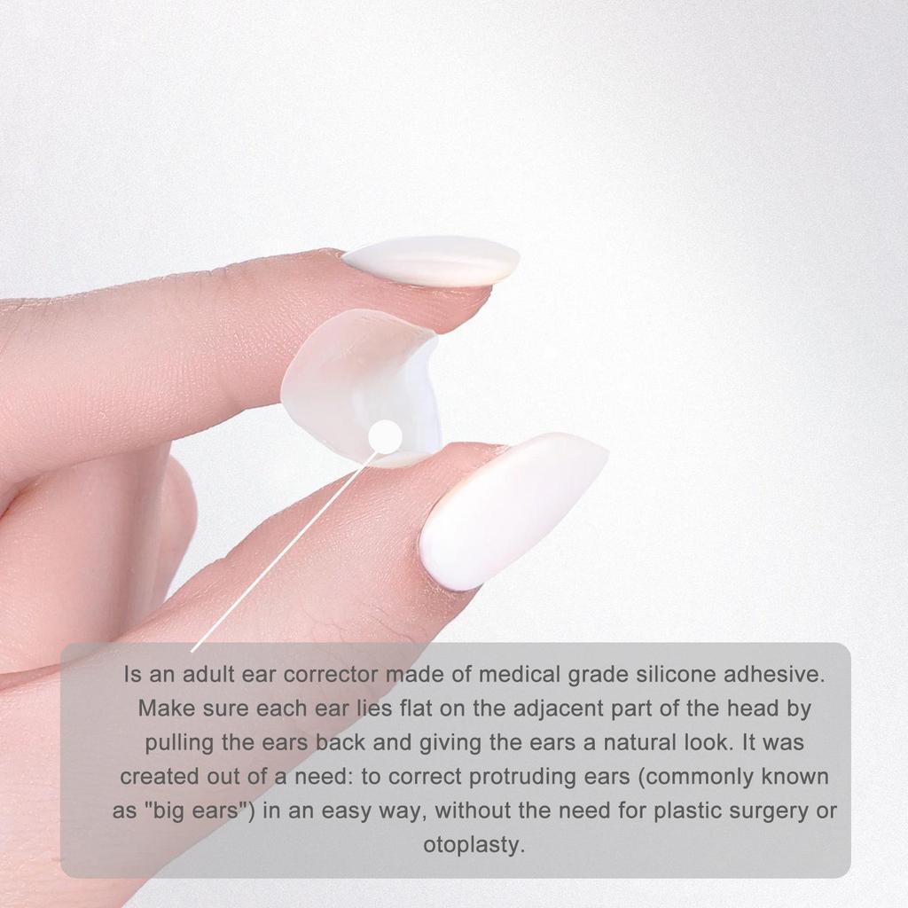 EELHOE 6Pcs Invisible Elf Ear Tape – Double-Sided Ear Lift Stickers for Face Slimming & Makeup, Make Ears Stand Out Naturally