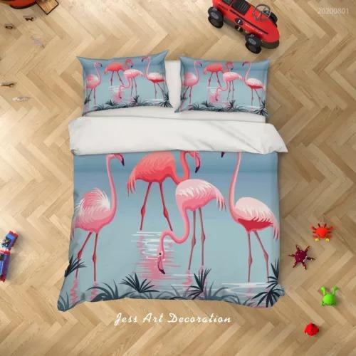 Comforter Flamingo Bed Decoration First Choice Gift Suitable For Children Boys Girls And Adults Comfortable Breathable