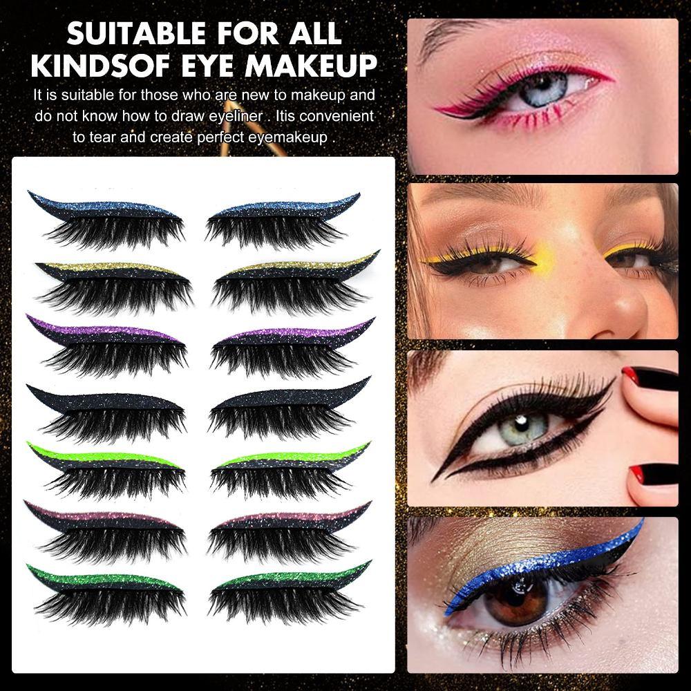 Многоразовые наклейки для теней и ресниц самоклеящиеся наклейки для накладных ресниц макияж для вечеринки