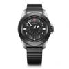 Victorinox Часы JOURNEY 1884 мужские с черным циферблатом, красным ремешком из паракорда, аксессуаром, кошельком, многофункциональным инструментом, резиновым ремешком в комплекте, кварцевым корпусом из нержавеющей стали (316