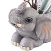 Держатель для ручек в виде слона, смоляной держатель для стола в виде счастливого слона, держатель для карандашей в виде слона, подарок для женщин, домашний офис, декор