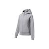 Li Ning Fitness Series Solid Color Thickened Warm Zipper Hoodie Women Hoodies Light-Gray AWDSA94-2