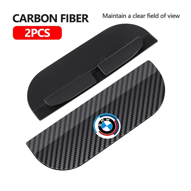 NTSM5 2PCS Car Rearview Carbon Fiber Mirror Rain Eyebrow Covers For BMW M E87 E30 E46 E28 E39 F18 F35 G03 F10 E93 F20
